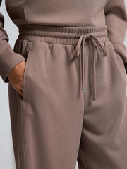 Wide-Leg Ribbed Pants