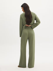 Wide-Leg Cloud Fleece Pants