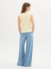 Sleeveless Peplum Top