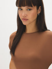 Dolman Sleeve Top With Side Pleats