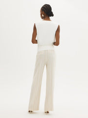 Sleeveless Ruched Hem Top