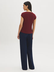 Buckle Detail Textured Top