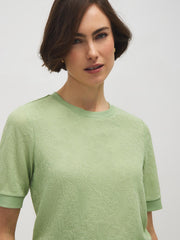 Crinkled Mesh T-Shirt