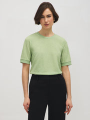 Crinkled Mesh T-Shirt