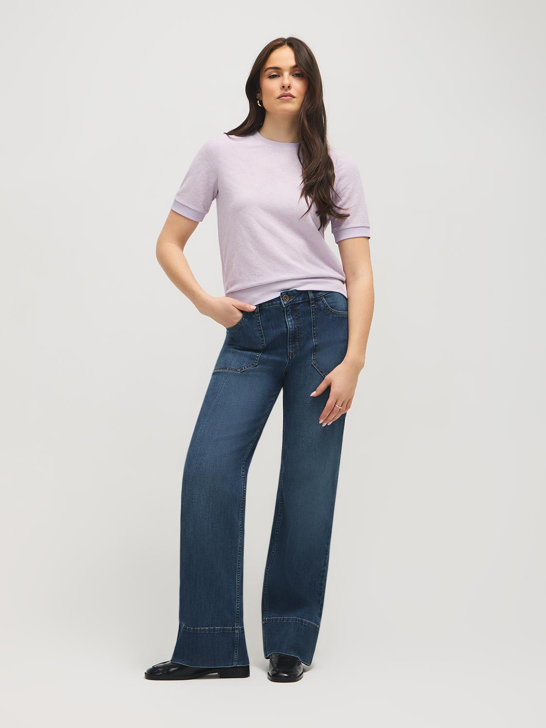 Crinkled Mesh T-Shirt