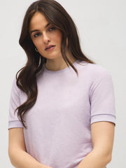 Crinkled Mesh T-Shirt