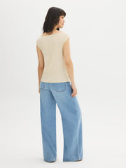 Asymmetrical Knot Detail Top