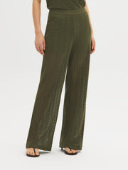 Crochet Wide-Leg Pants