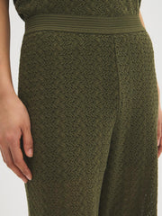 Crochet Wide-Leg Pants