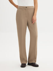 Crepe Straight-Leg Pants