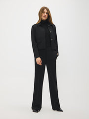Wide-Leg Twill Pants