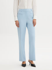 Mid-Rise Straight-Leg Pants