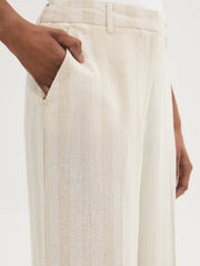 Striped Wide-Leg Pants