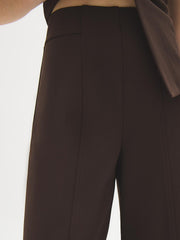 Wide-Leg Crepe Pants