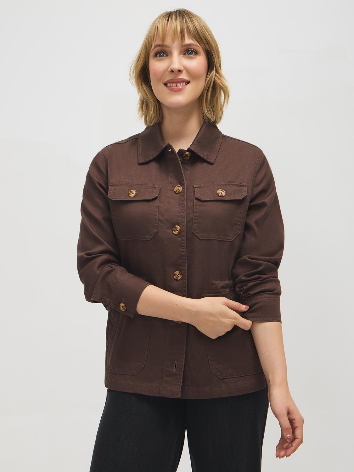 Cotton-Blend Cargo Jacket