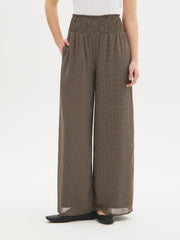 Printed Chiffon Palazzo Pants