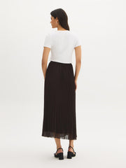 Pleated Chiffon Skirt