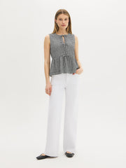 Cotton-Blend Raw Edge Jeans