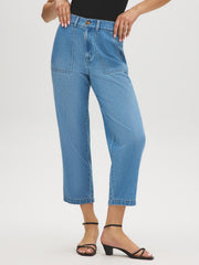 Mid-Rise Cropped Jeans