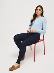Cotton-Blend Stretch Skinny Jeans