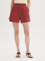 Linen-Blend Shorts