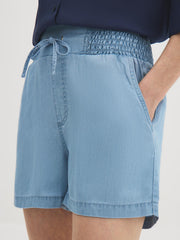 Denim Pull-On Shorts
