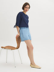Denim Pull-On Shorts