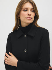 Cropped Twill Blazer