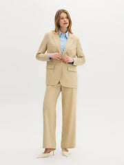Linen-Blend Blazer