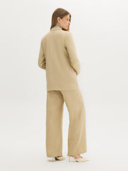 Linen-Blend Blazer
