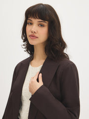 Linen-Blend Blazer
