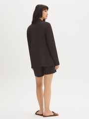 Linen-Blend Blazer