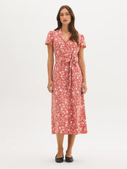 Printed Midi Shirt Dress