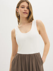 2-Fer Cotton-Blend Jumpsuit