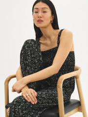 Printed Wide-Leg Jumpsuit