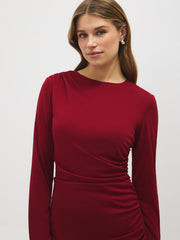 Gathered Mini Dress