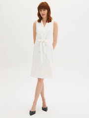 Pinstripe Sleeveless Blazer Dress