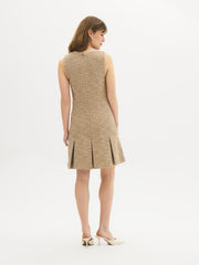 Sleeveless Boucle Mini Dress
