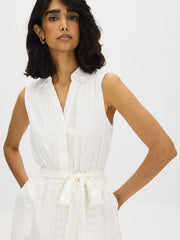 Cotton Eyelet Midi Dress