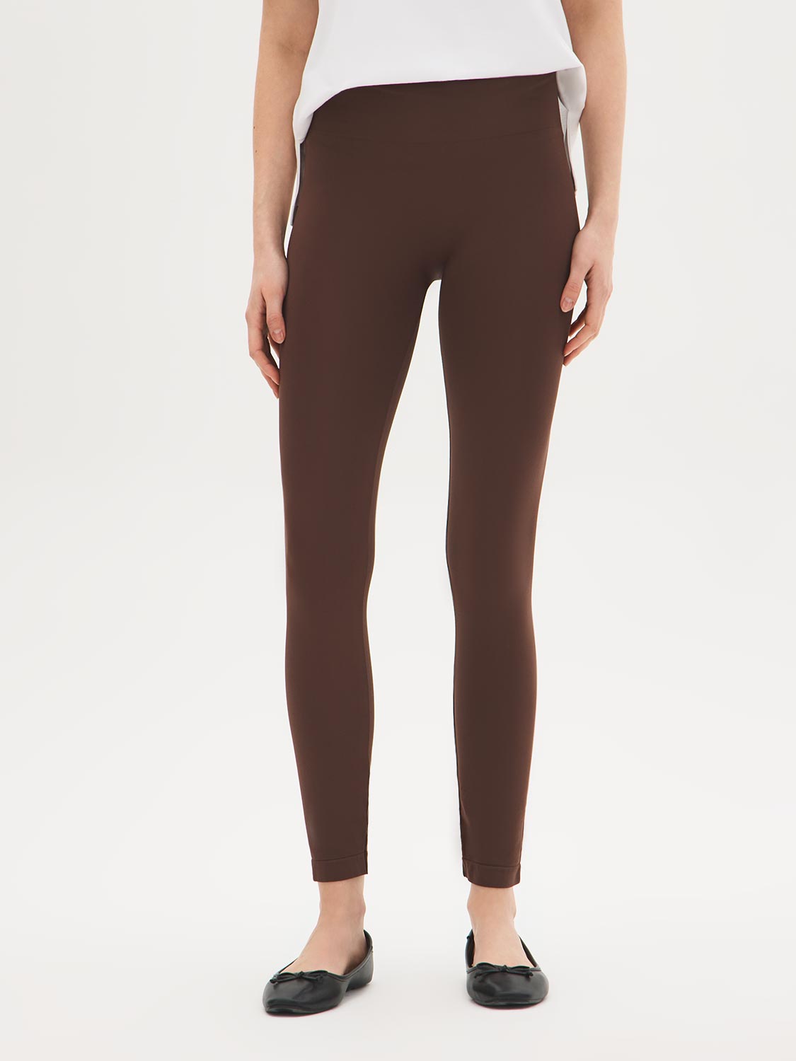Seamless Leggings with Wide Waistband