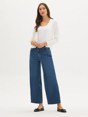 Textured Cropped Cardigan