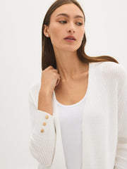 Textured Cropped Cardigan