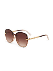 Clear Frame Round Sunglasses