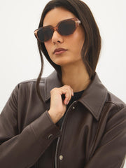 Thick Cat Eye Sunglasses