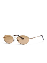 Oval Metal Frame Sunglasses
