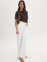 Eyelet Dolman Sleeve Top