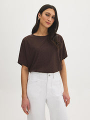 Eyelet Dolman Sleeve Top