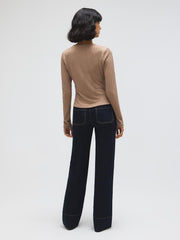 Cable Button-Front Top
