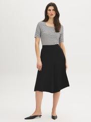 Cotton Textured Striped Top