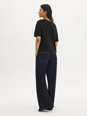 Cotton Floral Knot-Front Top